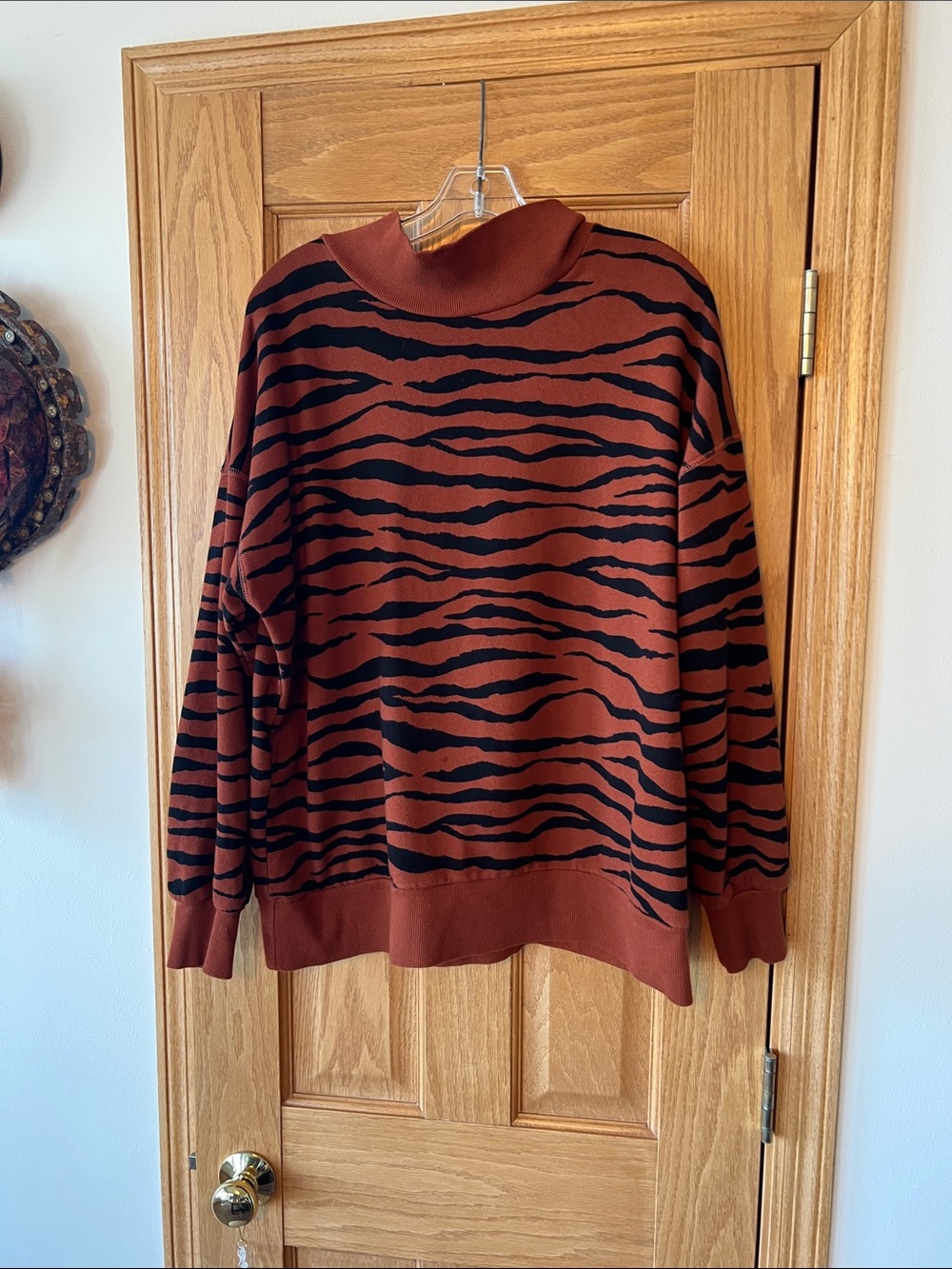 Treasure & Bond Tiger Print Mockneck